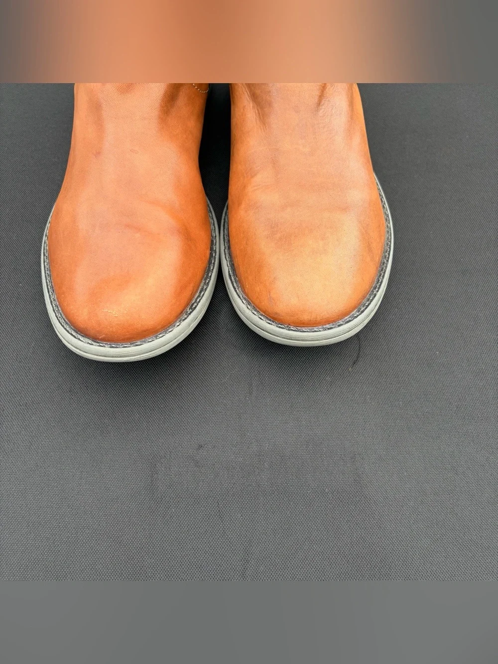 ROAN by BED/STU Cyan Leather Chelsea Strap Boots Sz 11.5